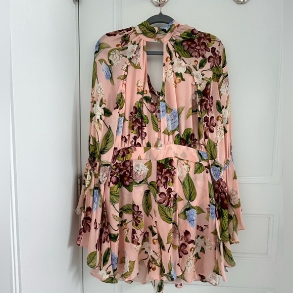 NW/oT Nicholas silk romper. Flower pattern. - Picture 1 of 6